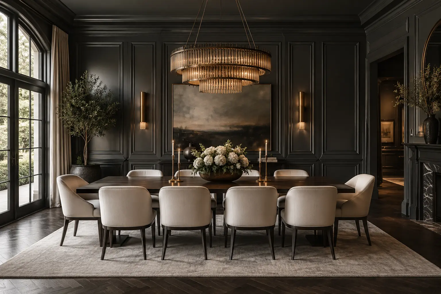 Charcoal premium painted dining room